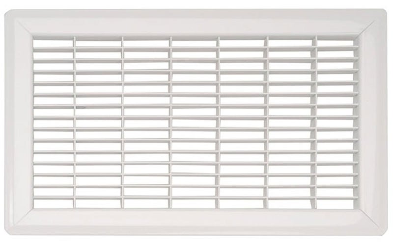 Imperial RG1031 Heavy Gauge Floor Return Air Grille, 4 x 10-Inch, White - Image 1